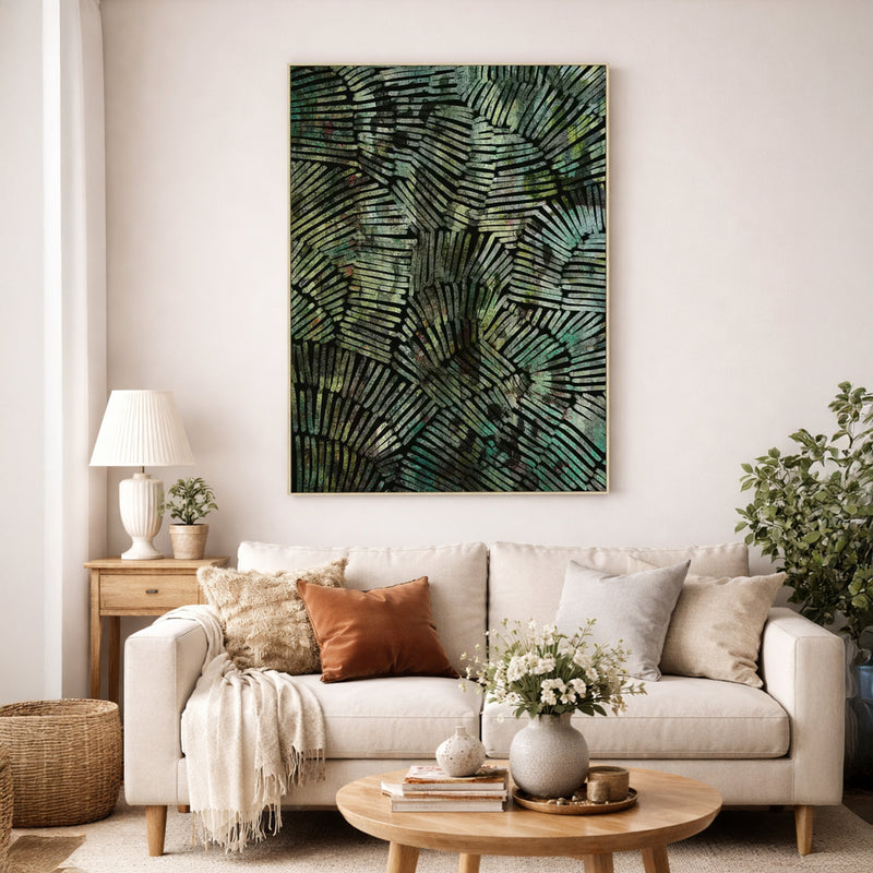 A Monsoon Lush Wall art Painting