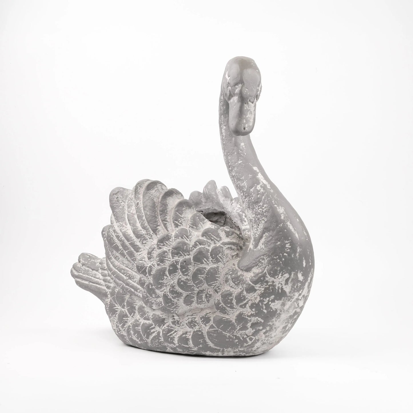 Enchanting Grace - Cement Swan Planter