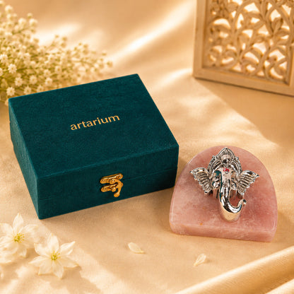 Vakratunda: Ganesha Silver-Plated Idol Artarium