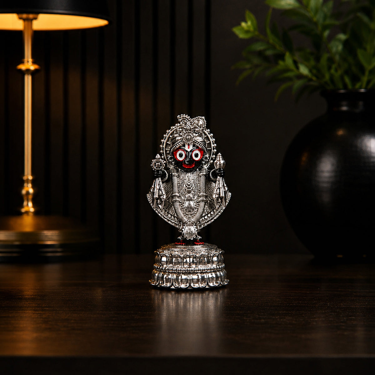 Jagannath Ji Idol Silver Plated 