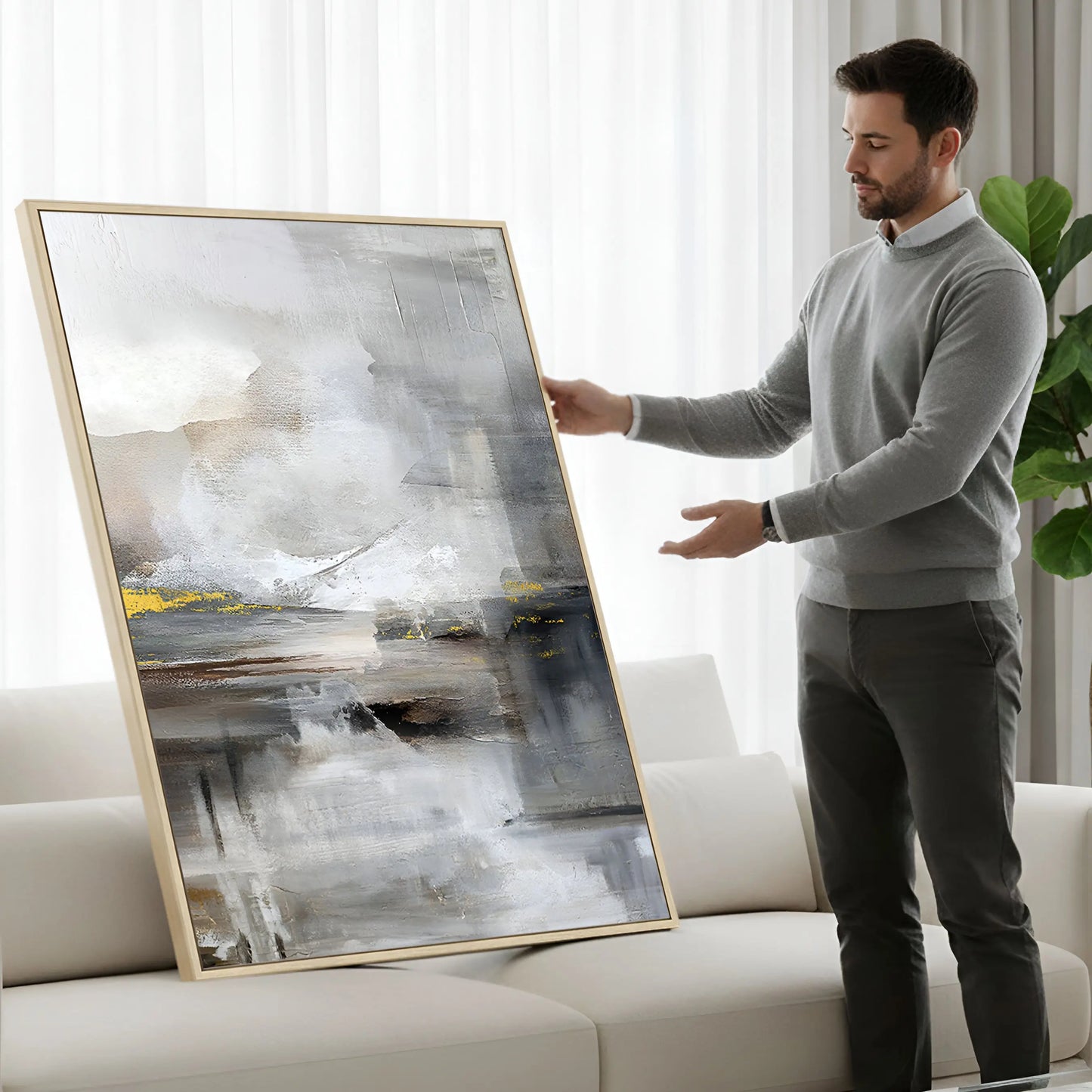 Silvering Seascape - Wall Painting