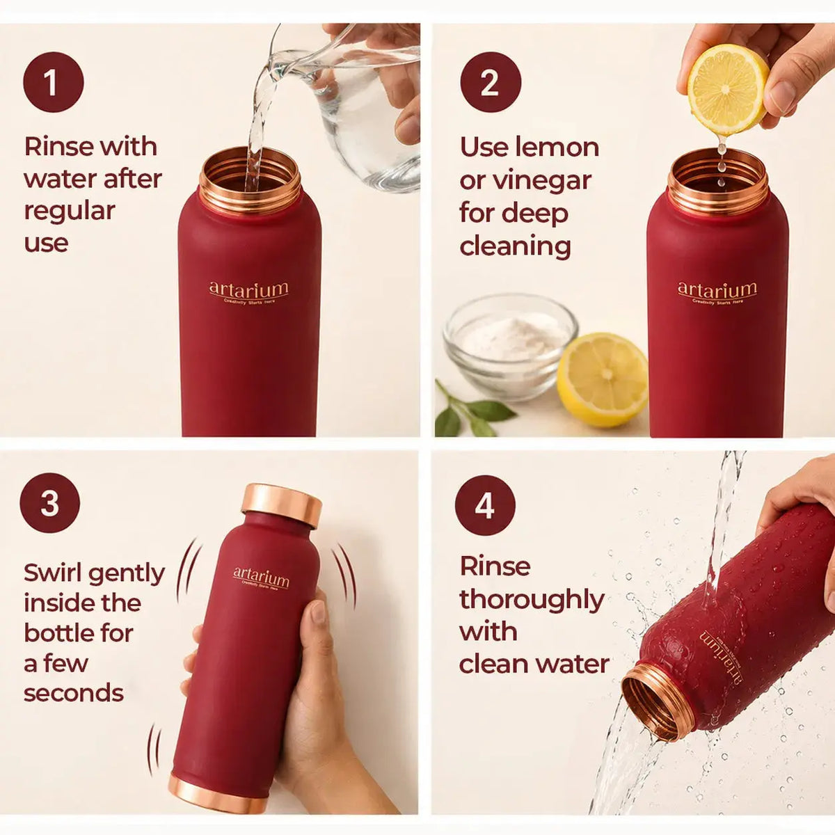 Copper Bottle 1 litre 