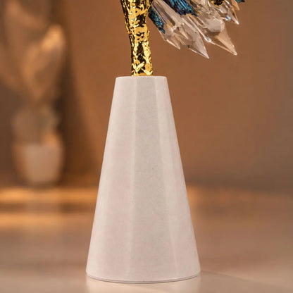 Crystal Prism Golden Horse Figurine 