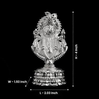 Jagannath Ji Idol Silver Plated