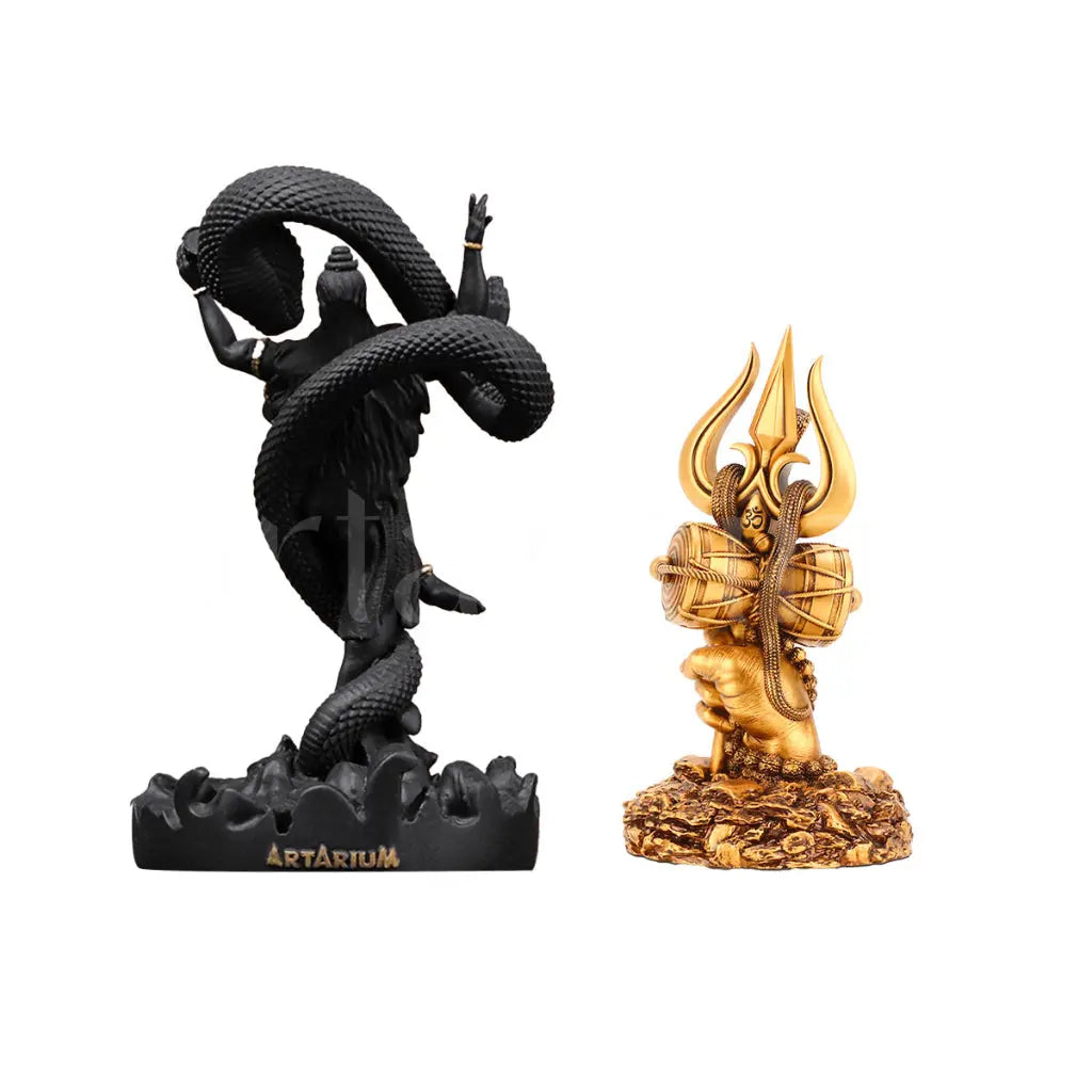 Mystical Shiva & Shiv Trishul Idols Set