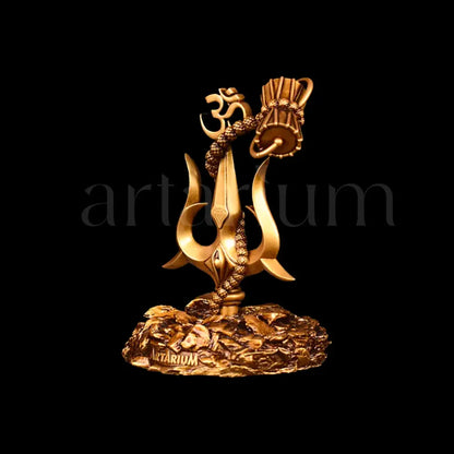 Mystical Shiva (9 Inch) & Lord Shiva Trishul with Damru Idols Set