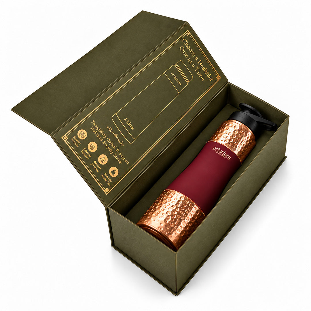 Copper Sipper Bottle with premium packaging 