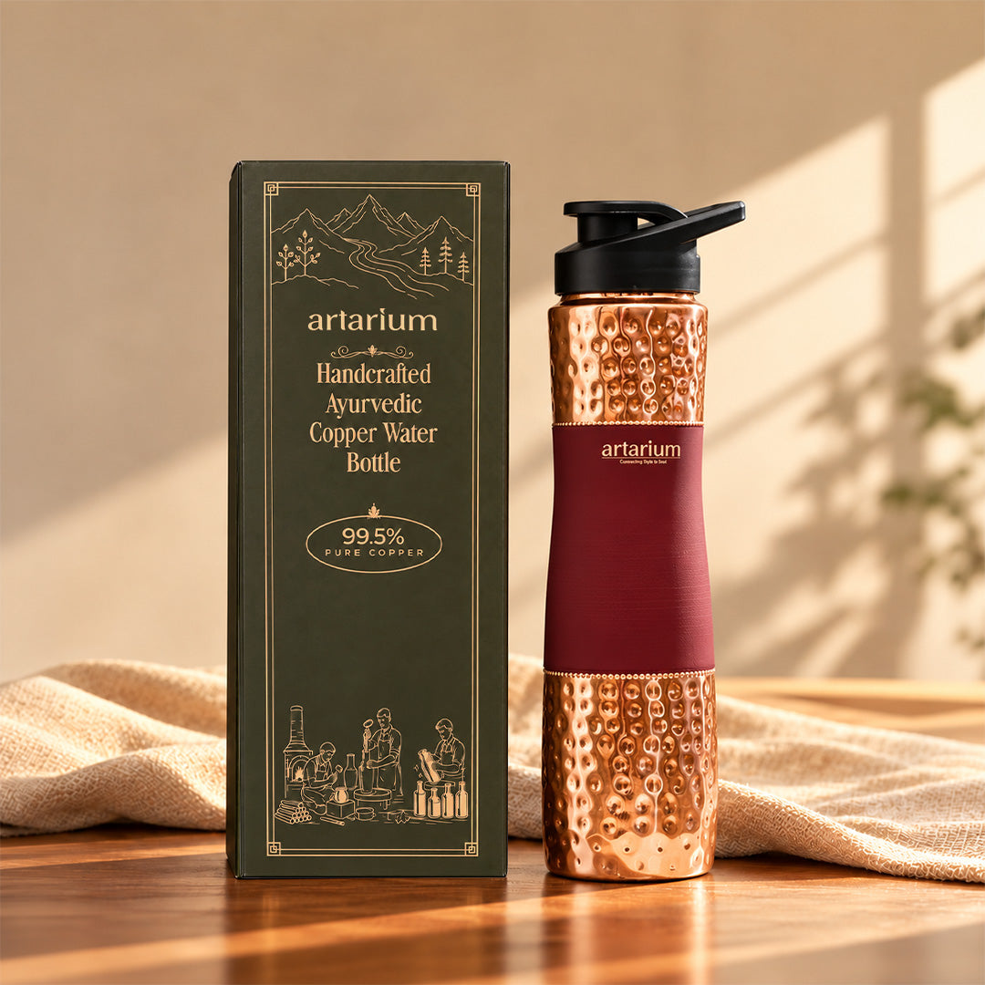 Copper Sipper Bottle with premium packaging 