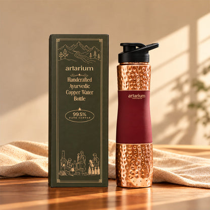 Copper Sipper Bottle with premium packaging 