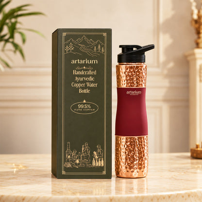 Copper Sipper Bottle with premium packaging 