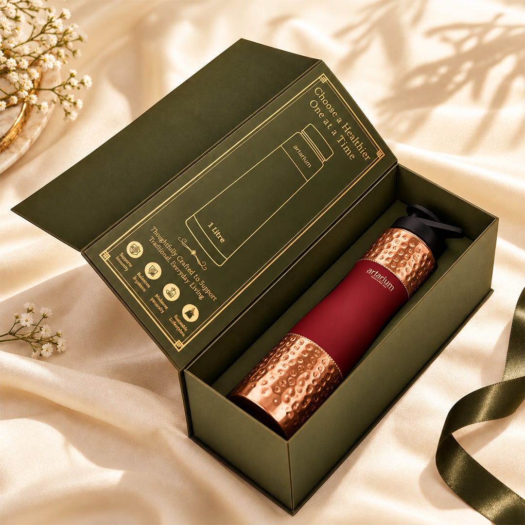 Copper Sipper Bottle with premium packaging 