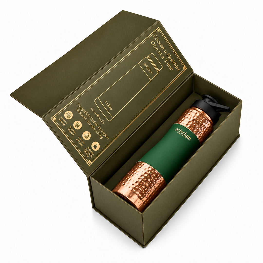 Copper Sipper Bottle with premium packaging 