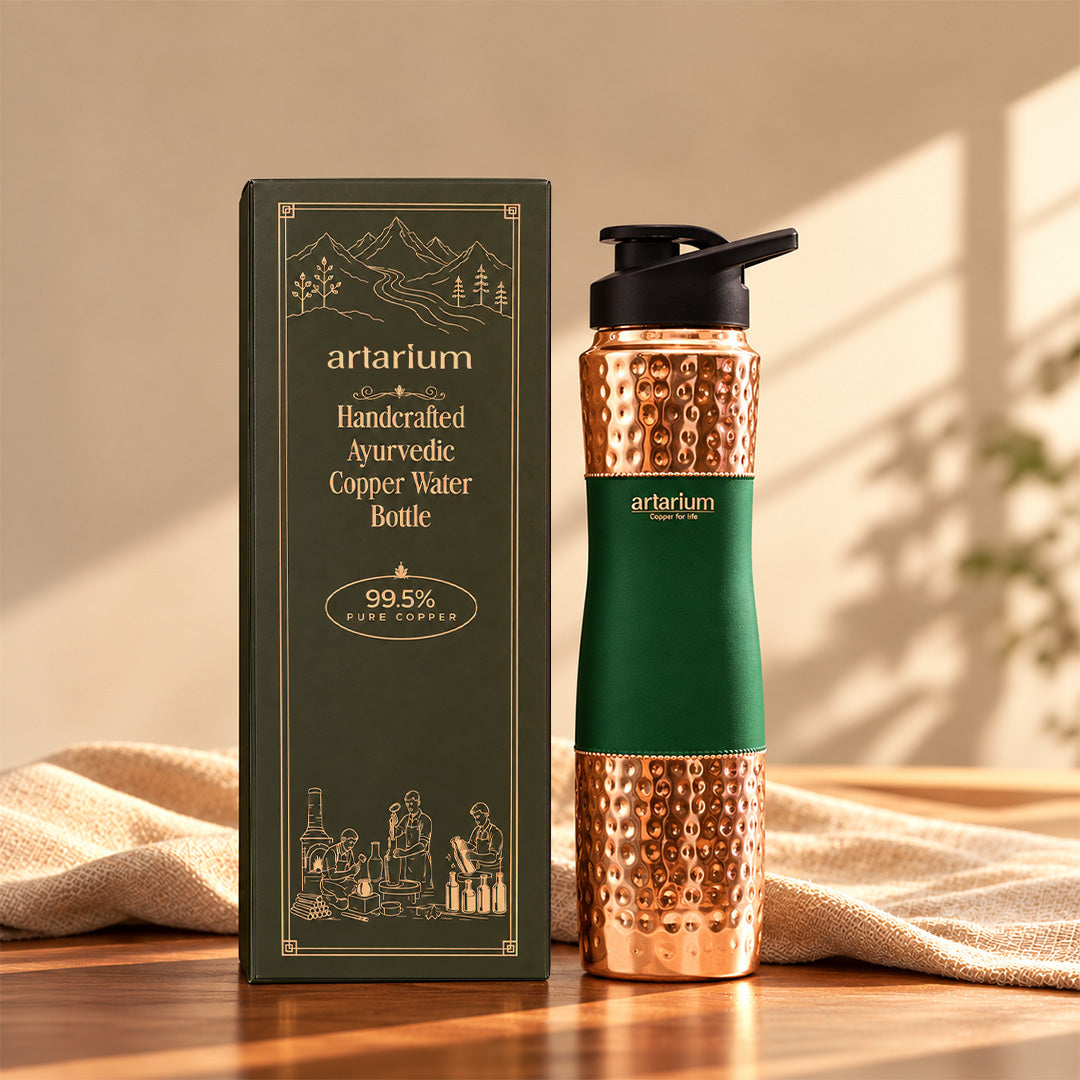 Copper Sipper Bottle with premium packaging 