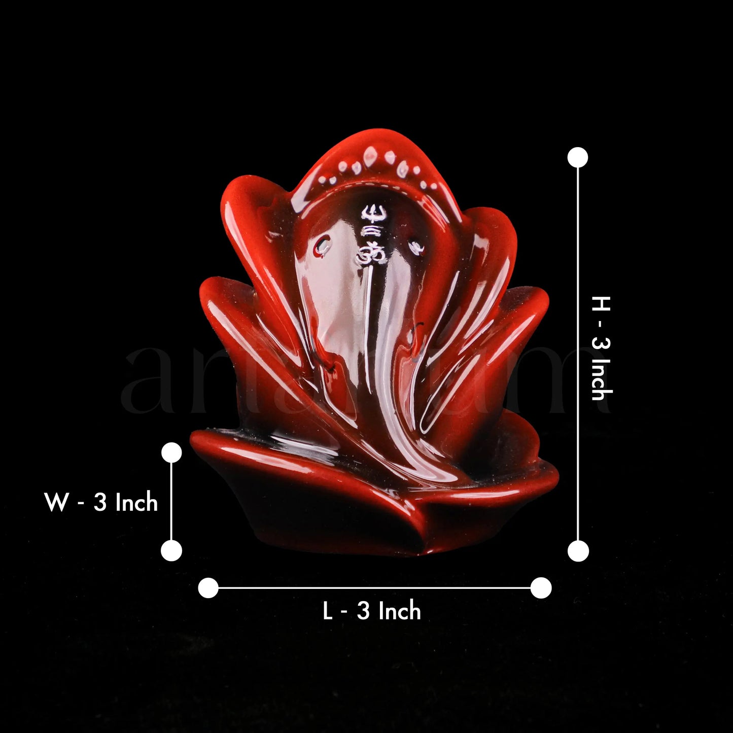 Rose Ganesha Car Dashboard theartarium