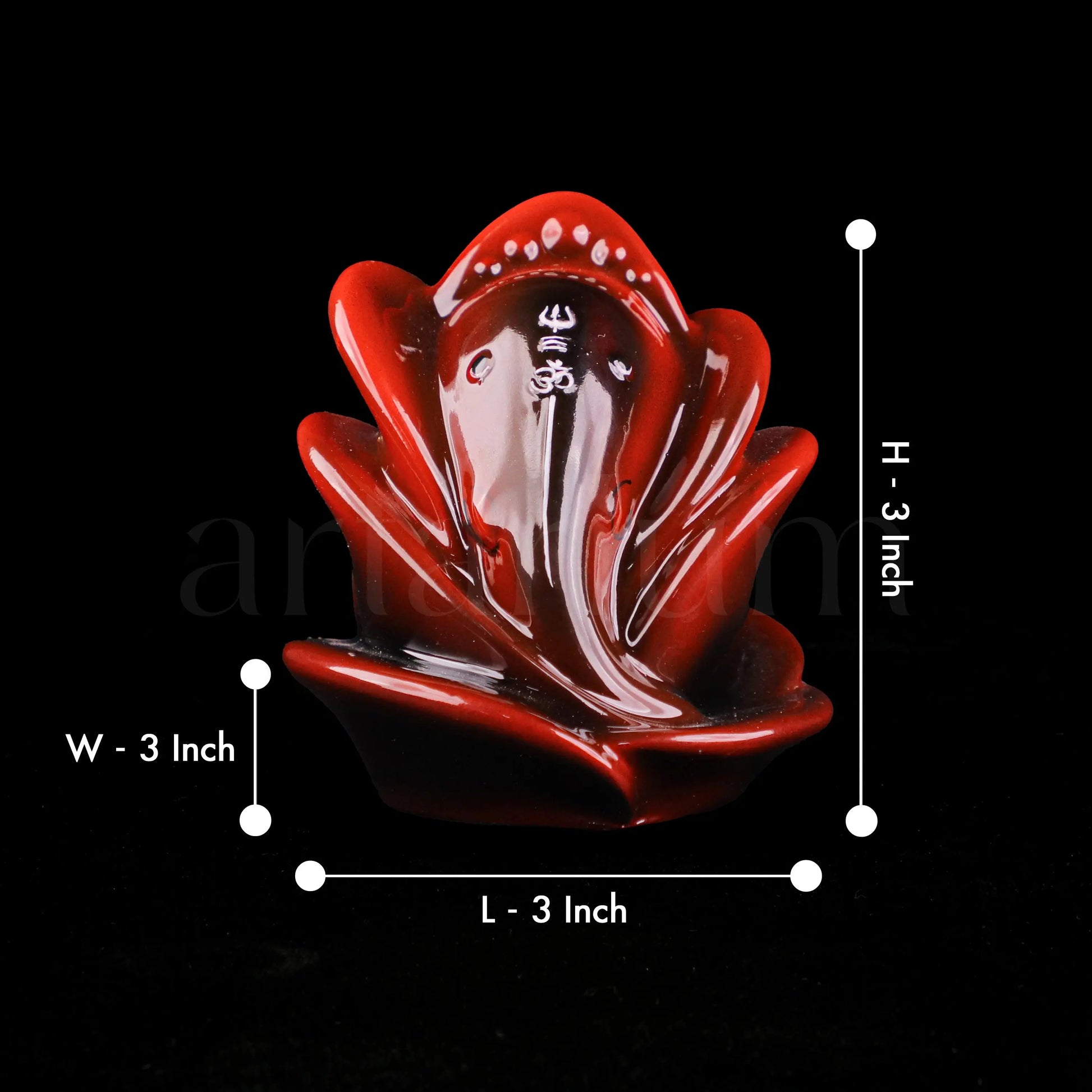 Rose Ganesha Car Dashboard theartarium