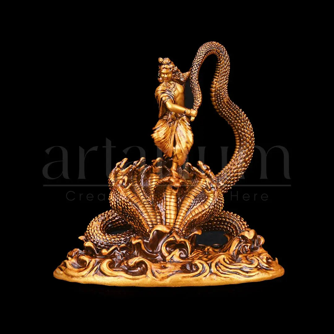 Dancing Krishna Car Dashboard theartarium