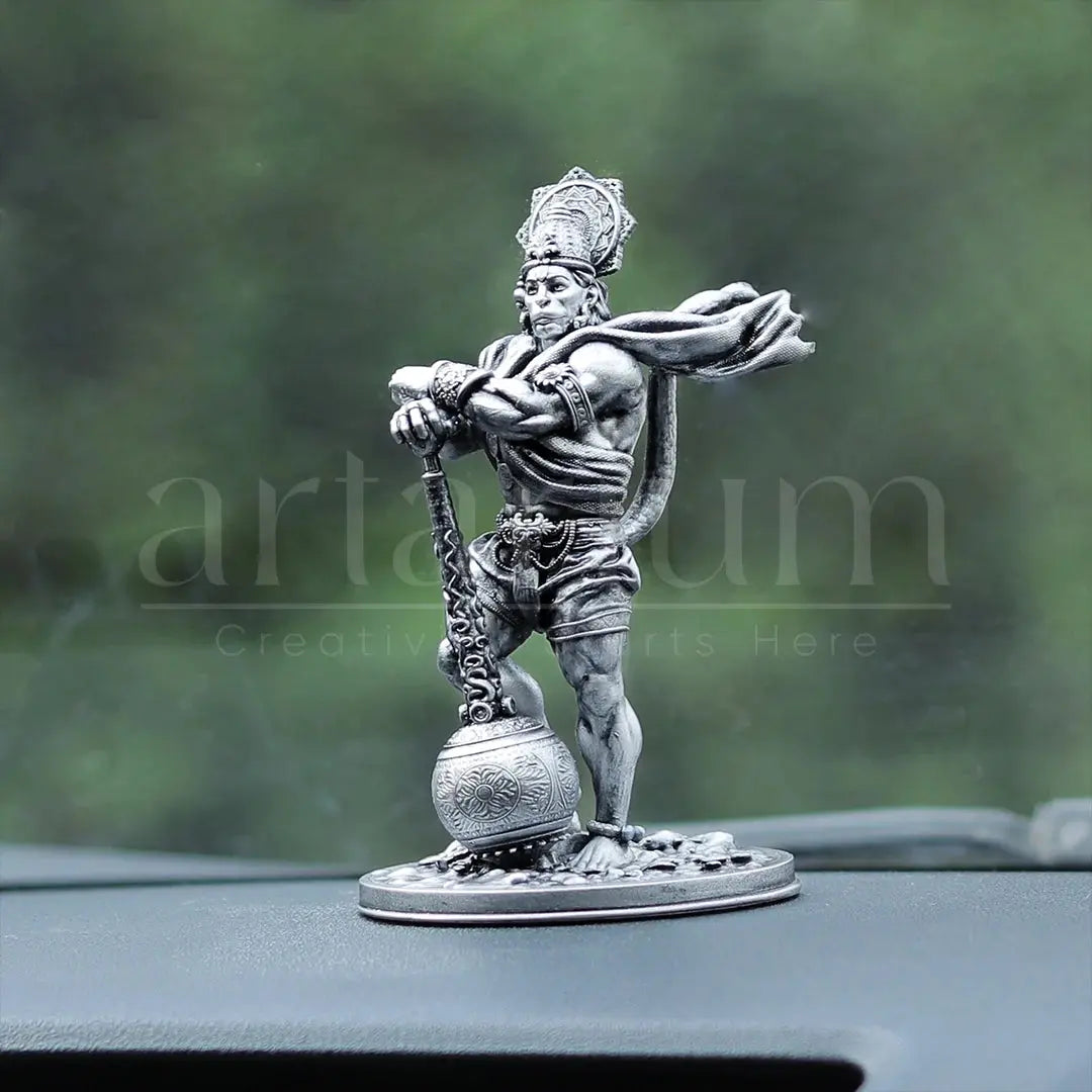 Bahubali Hanuman Idol for Car Dashboard theartarium