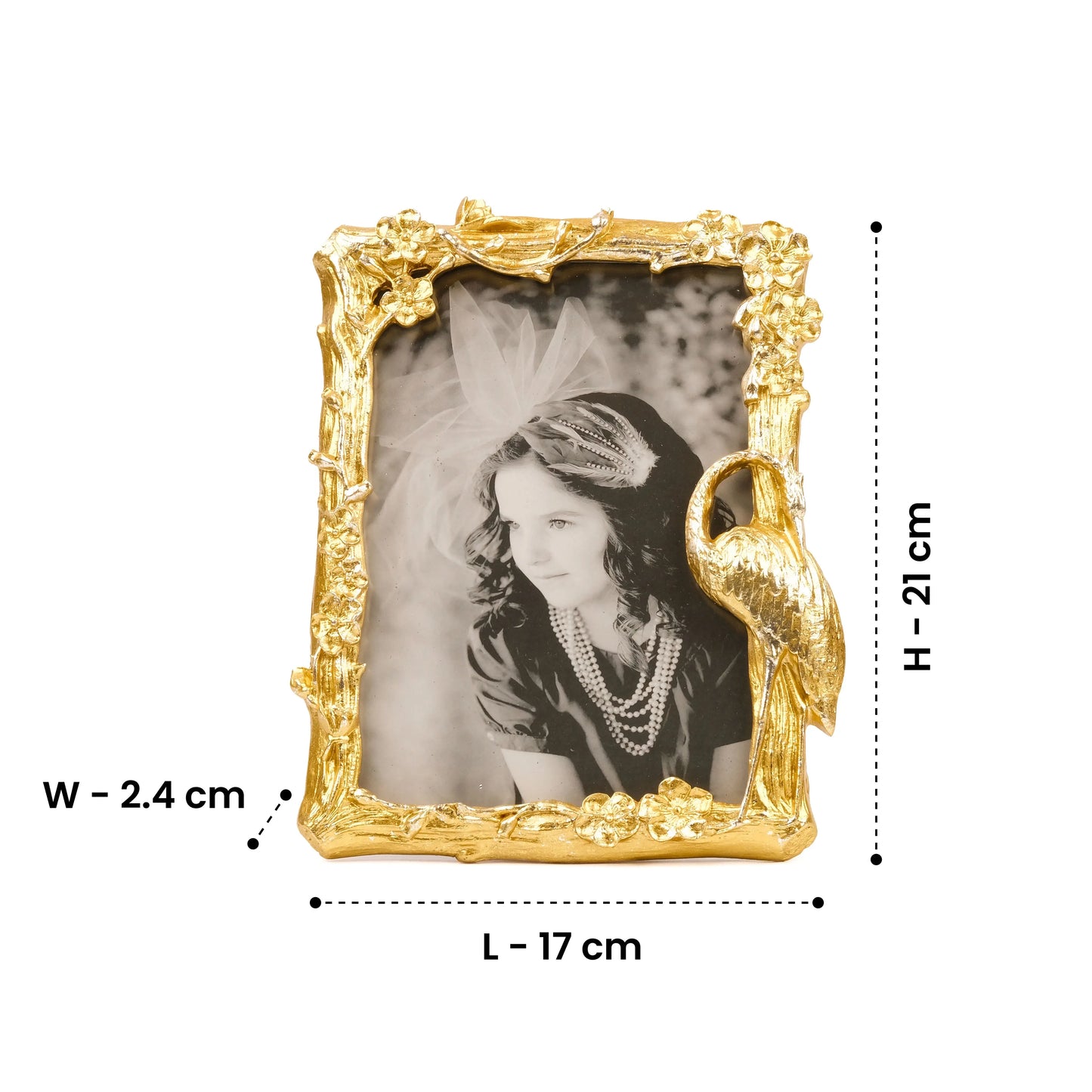 Crane of Fortune - Antique Bird Frame