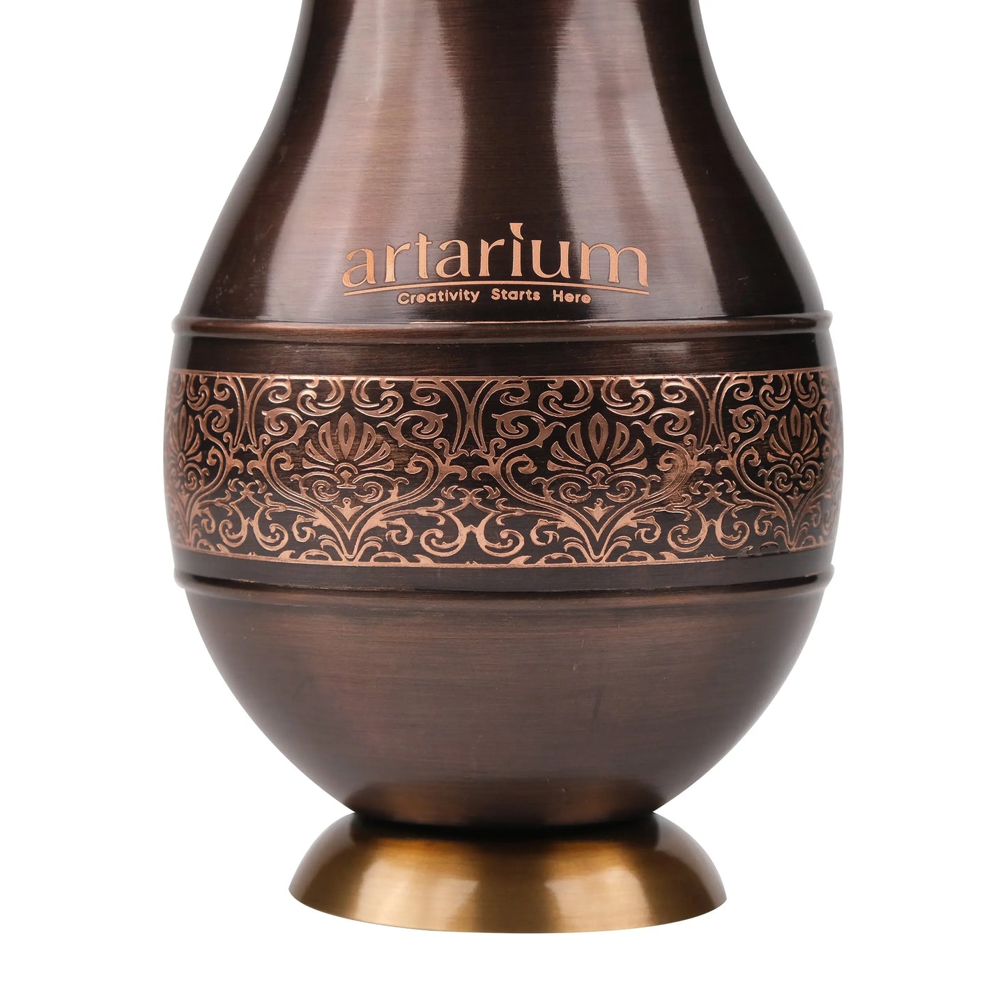 Antique Etching Pear Copper Jar with Gift Box