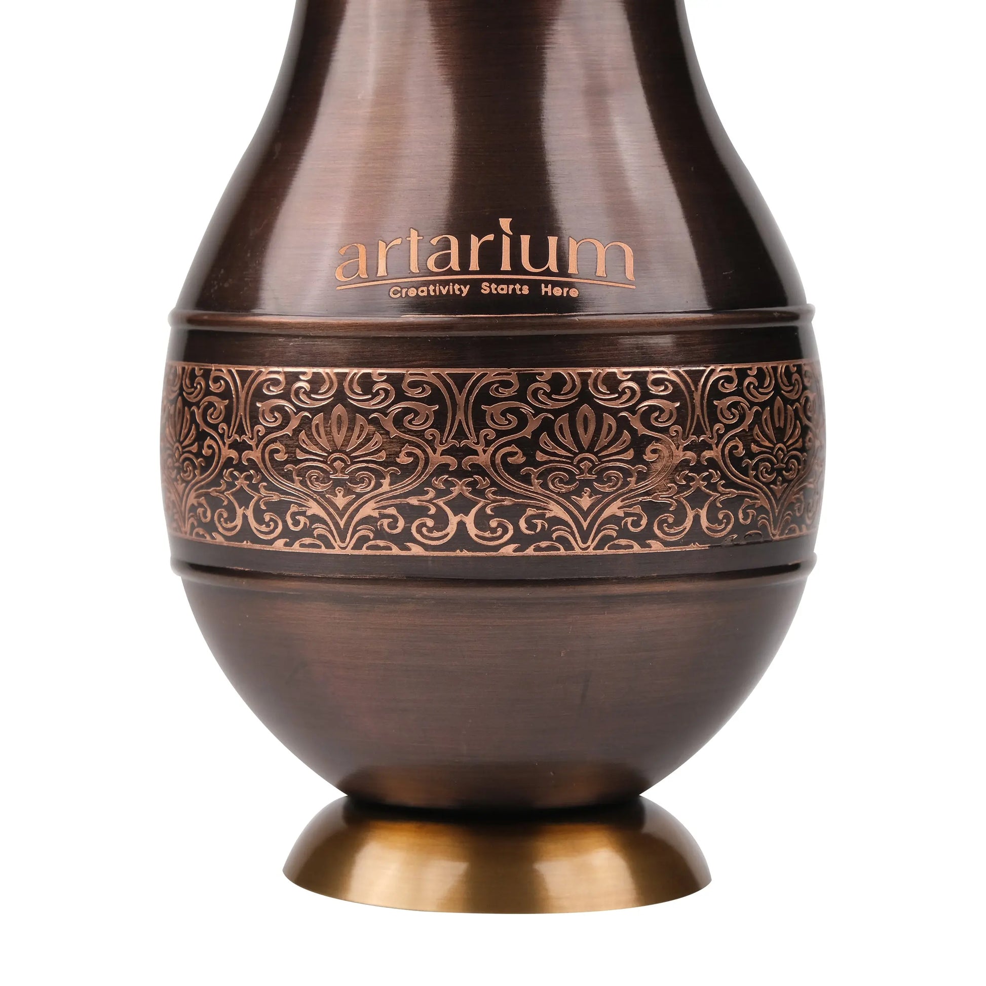 Antique Etching Pear Copper Jar with Gift Box