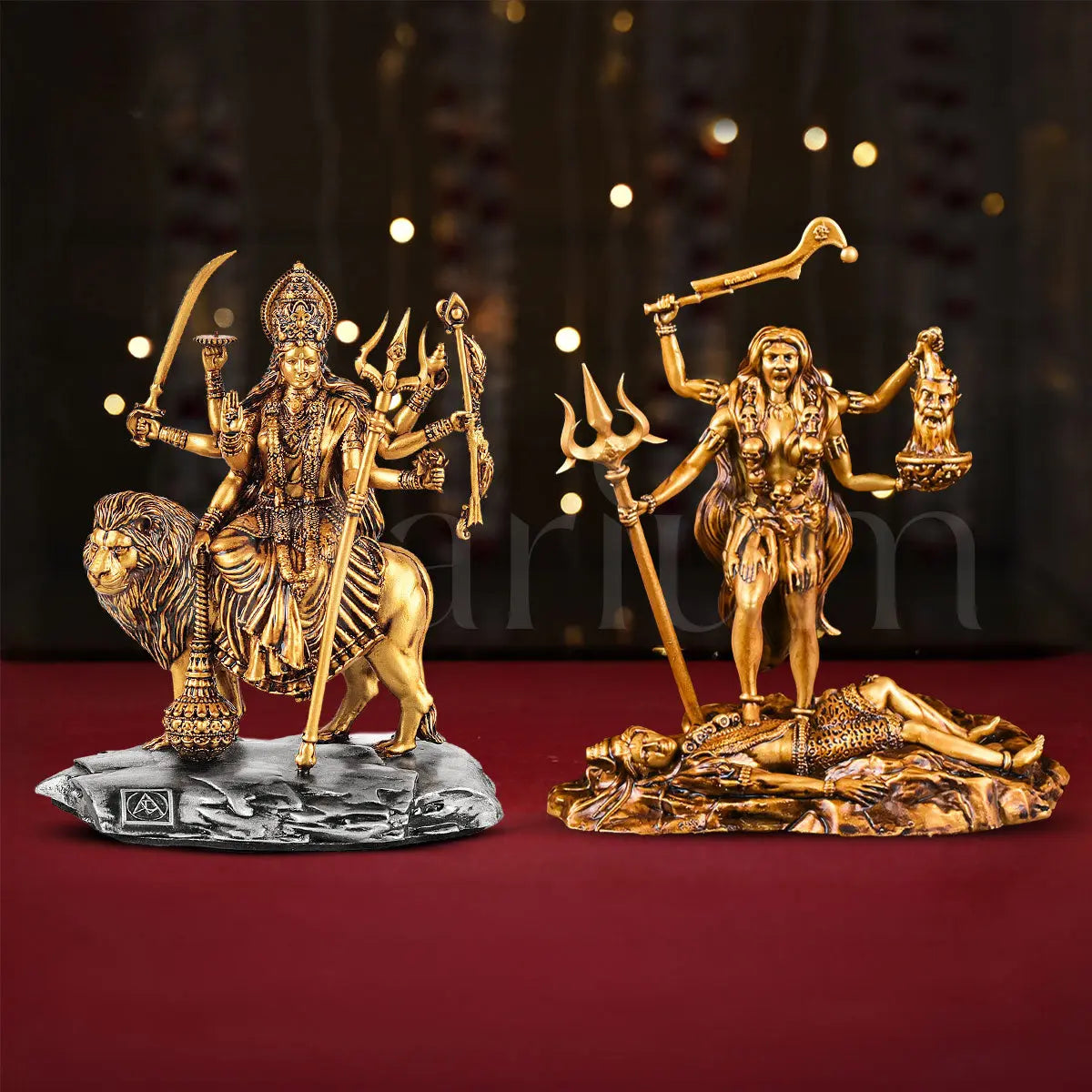 Durga Mata Idol & Kali Mata Car Dashboard