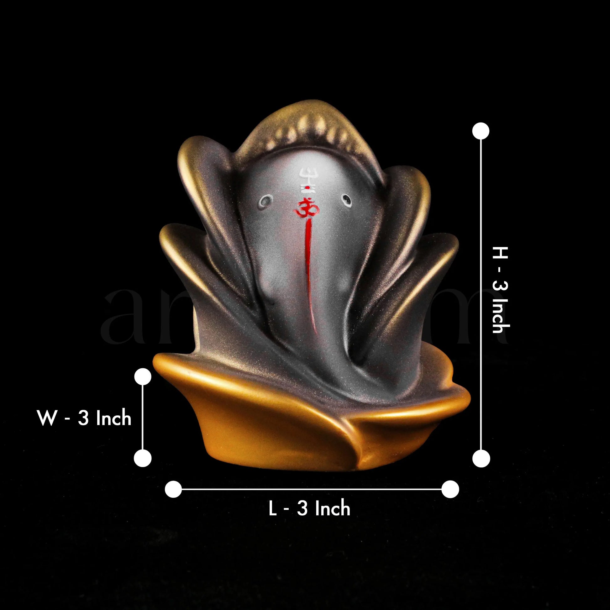 Rose Ganesha Car Dashboard theartarium