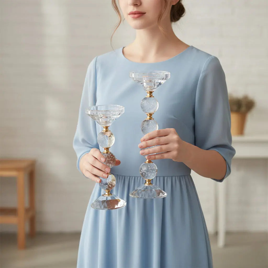 Crystal Orbs - Candle Holder