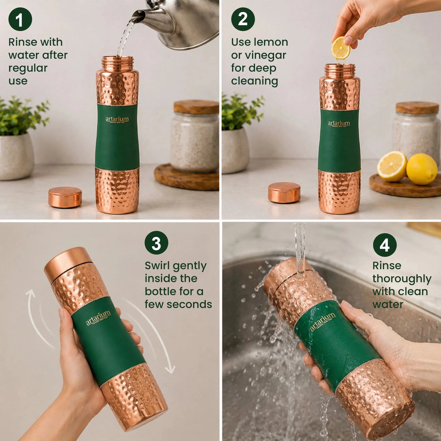 Hammered Copper Bottle