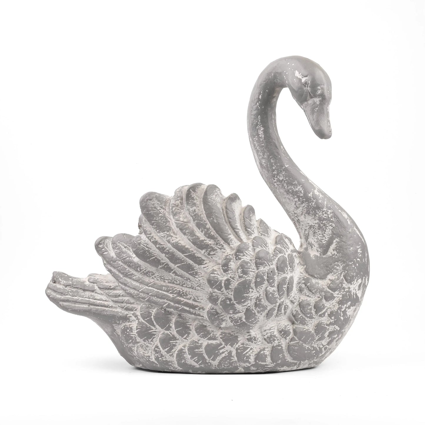 Enchanting Grace - Cement Swan Planter