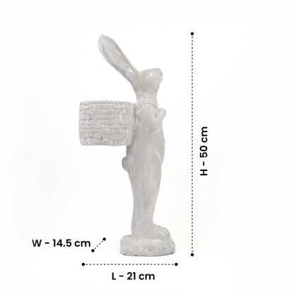 Meadow Hopper - Bunny Cement Planter