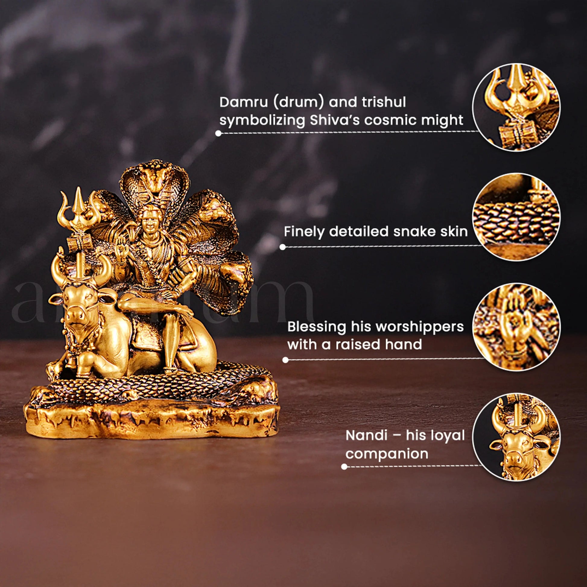 Shiv Nandi Idol theartarium