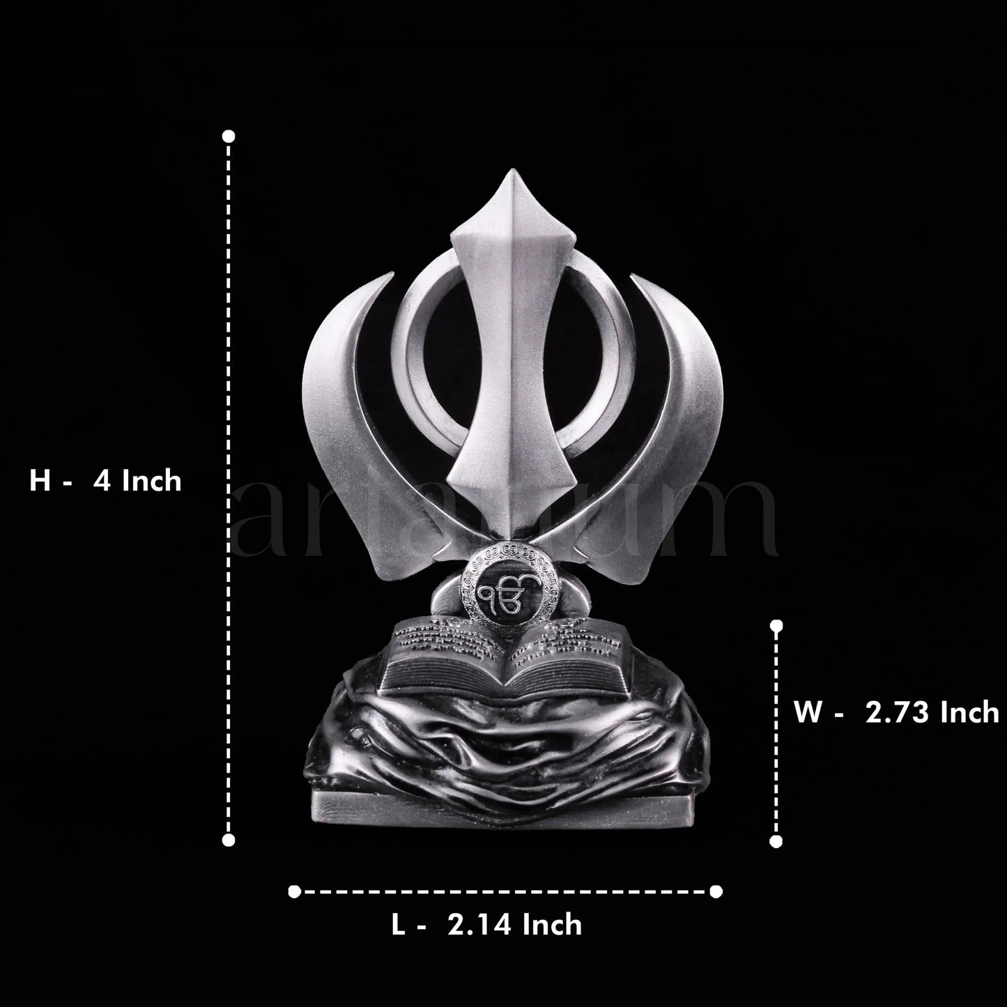 Khanda Sahib for Car Dashboard theartarium