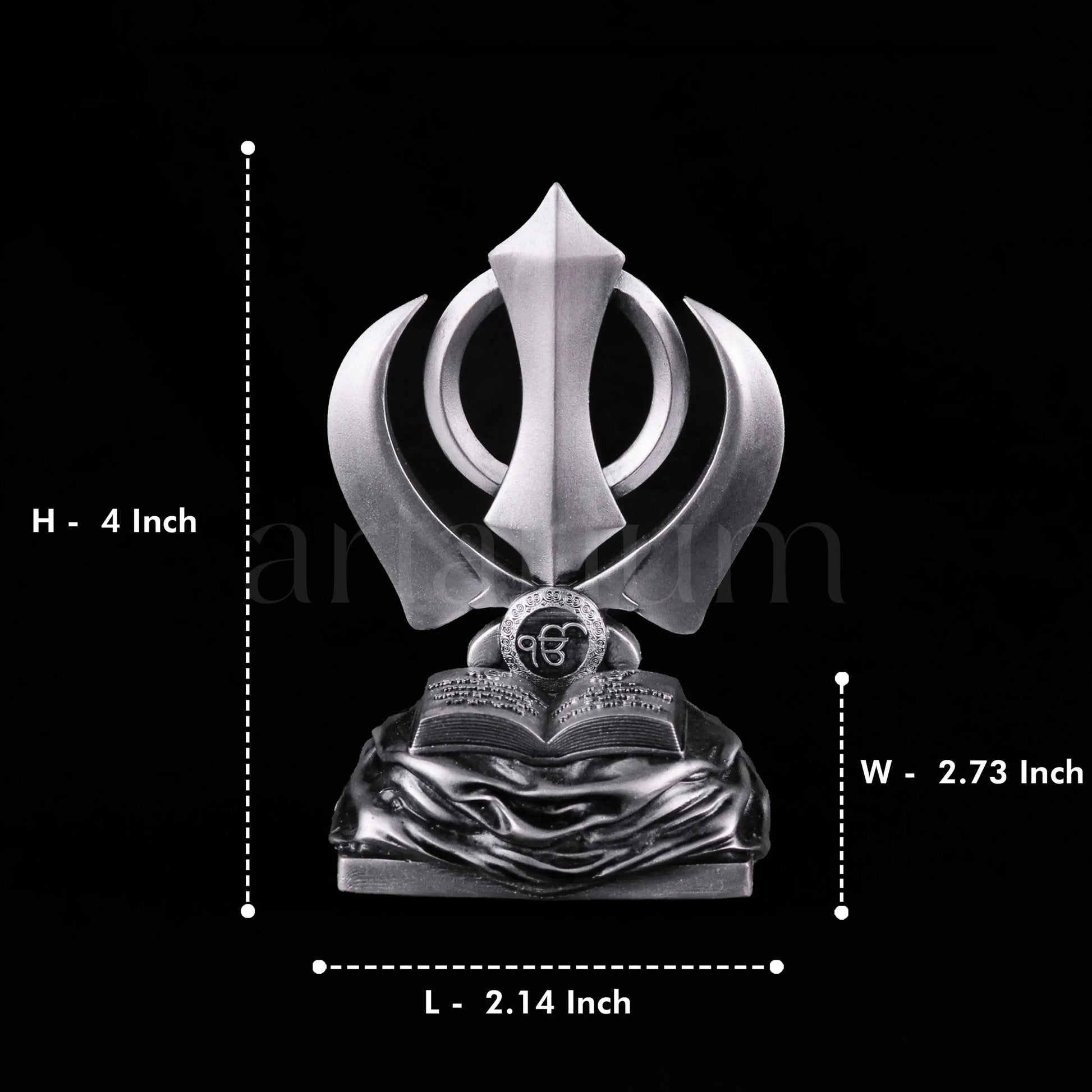 Khanda Sahib for Car Dashboard theartarium