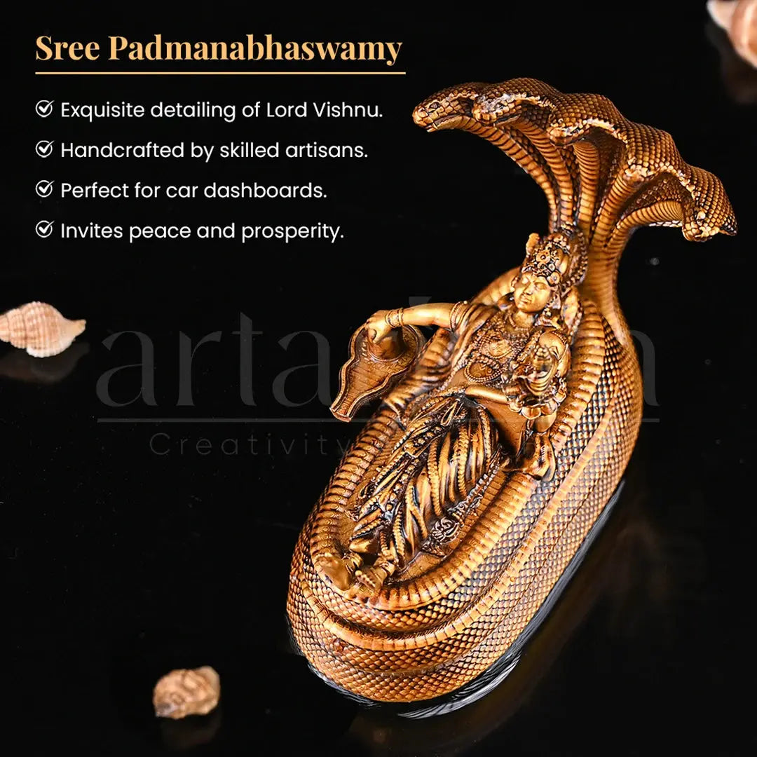 Padmanabhaswamy Idol Car Dashboard theartarium