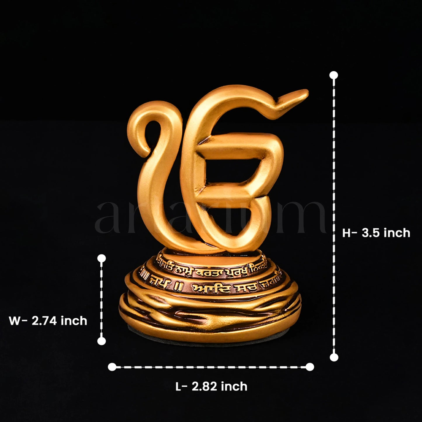 Ek Onkar Car Dashboard theartarium