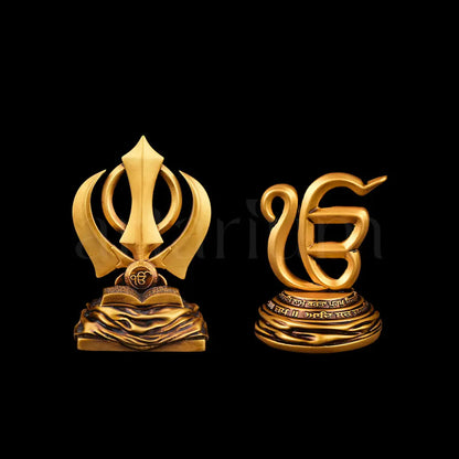 Ek Onkar & Khanda Sahib Statue Set
