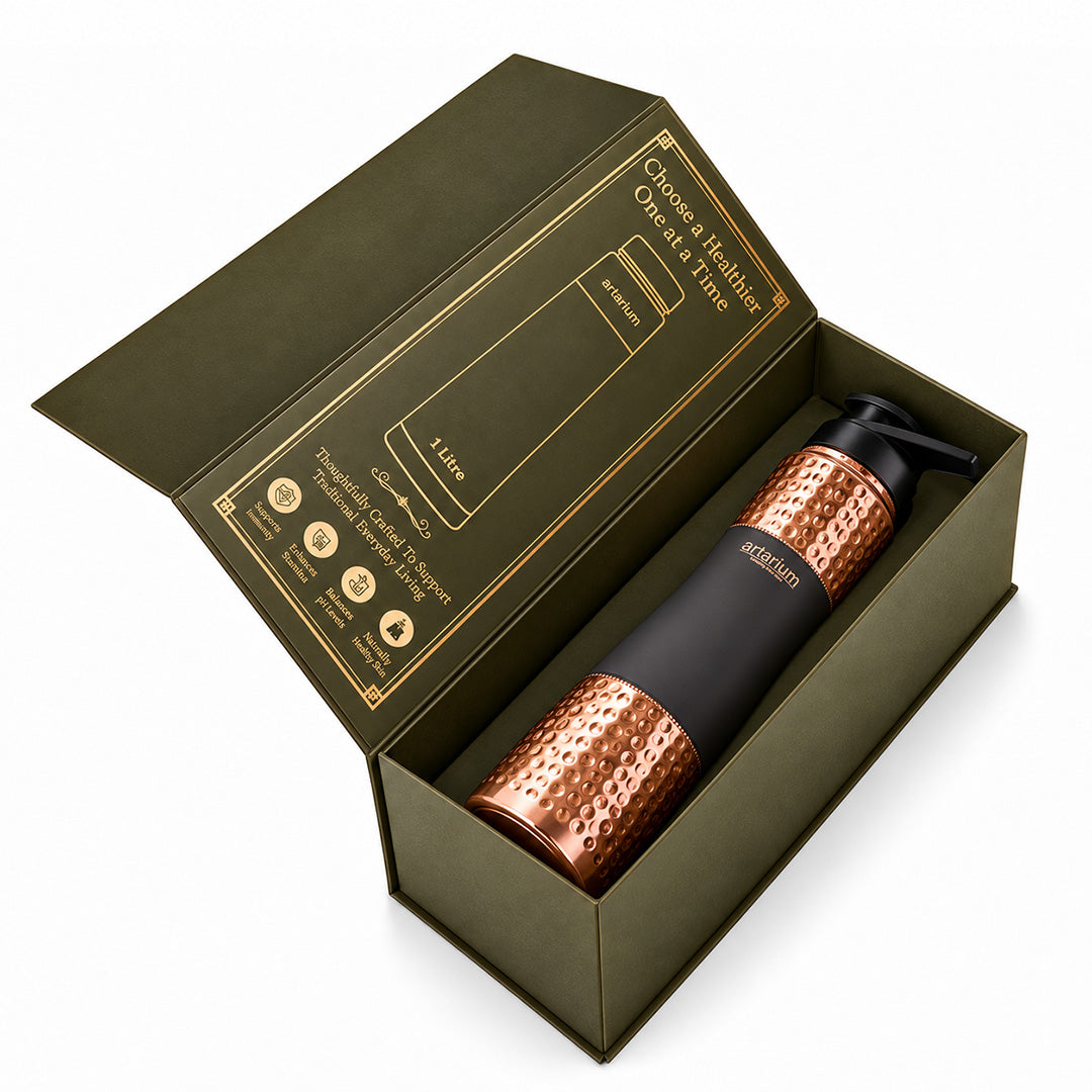 Copper Sipper Bottle with premium packaging 
