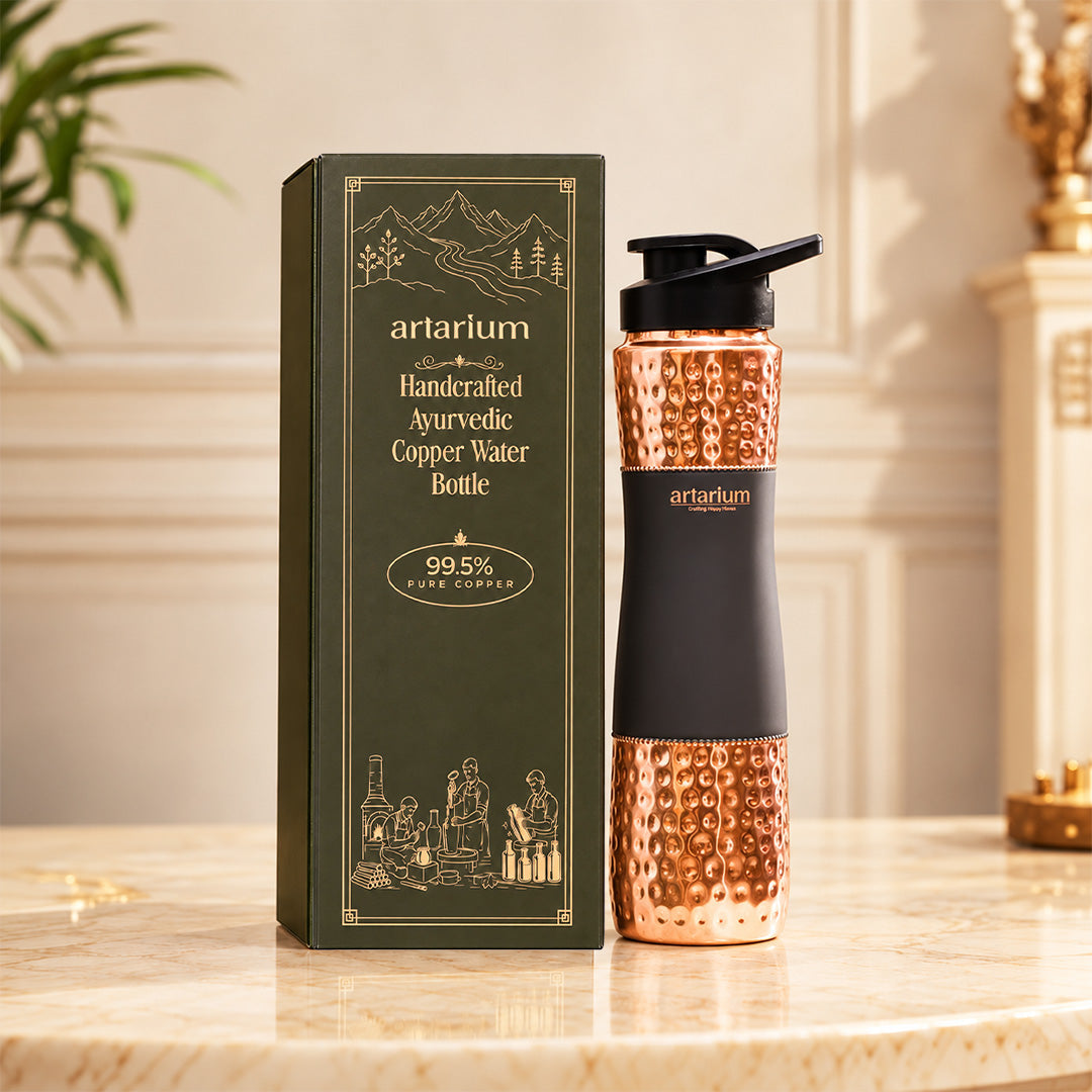 Copper Sipper Bottle with premium packaging 