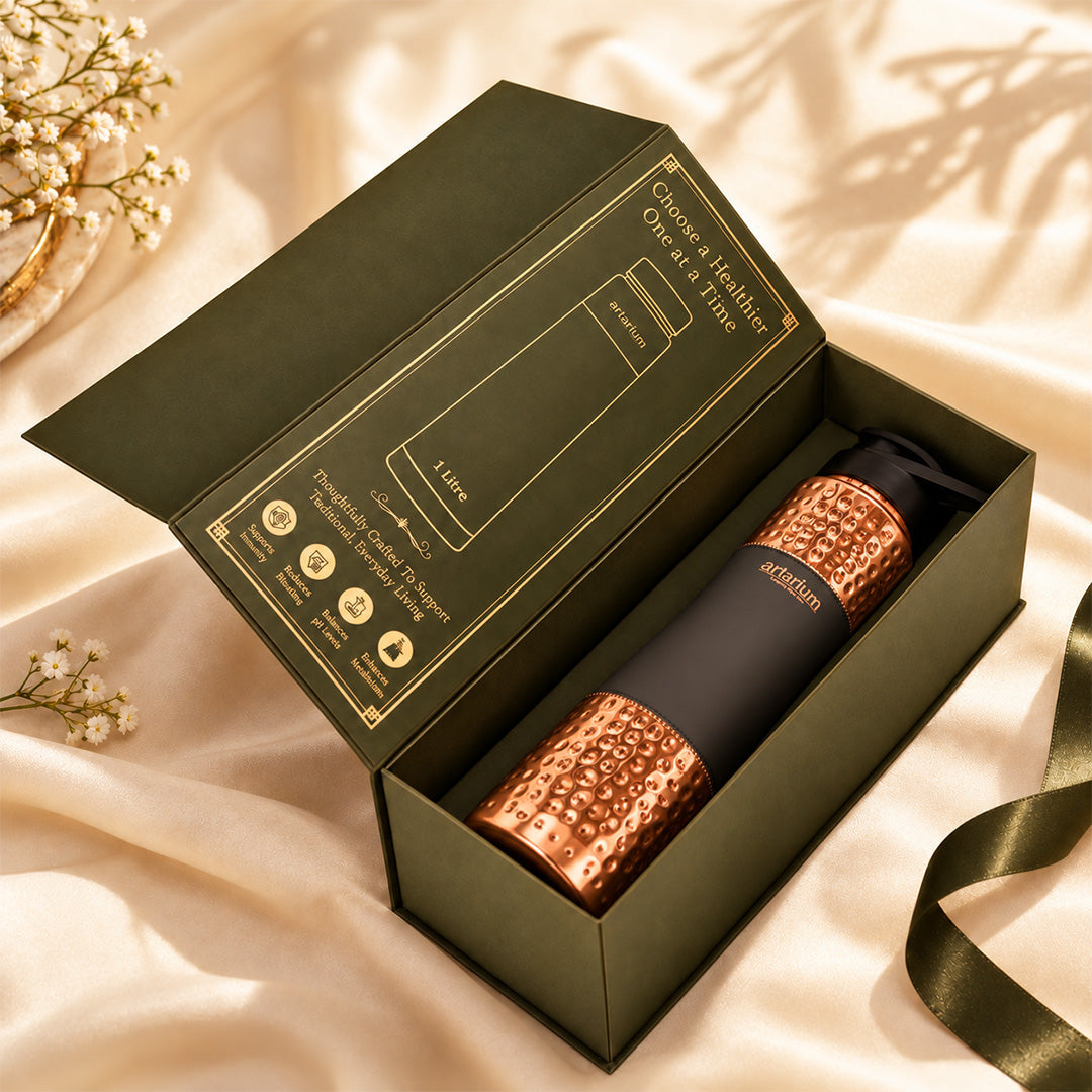 Copper Sipper Bottle with premium packaging 