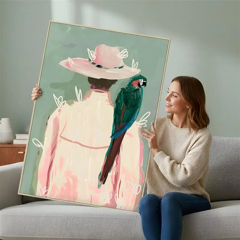 The Parrot Keeper  - Wall Painting