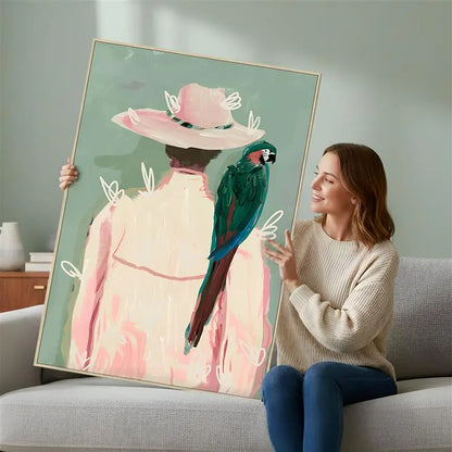 The Parrot Keeper  - Wall Painting