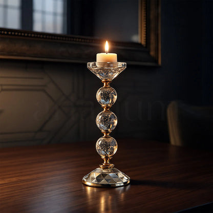 Crystal Orbs - Candle Holder (Set of 2)