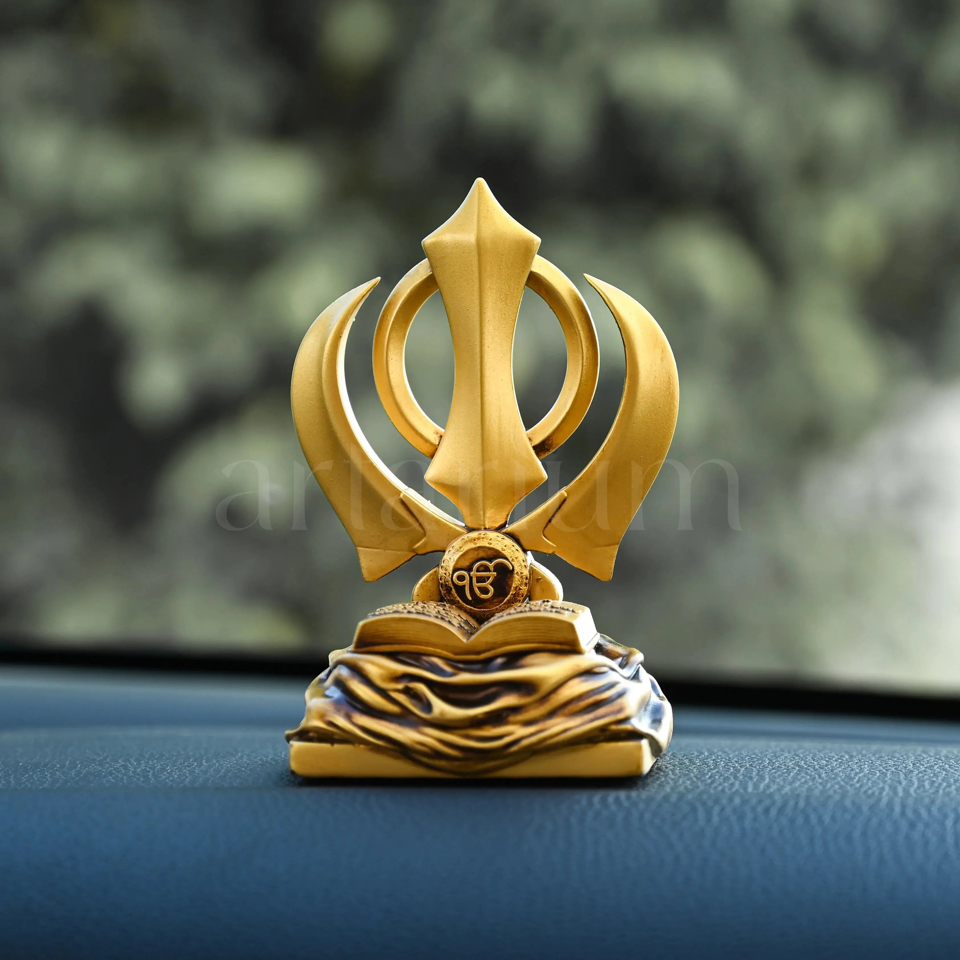Khanda Sahib for Car Dashboard theartarium