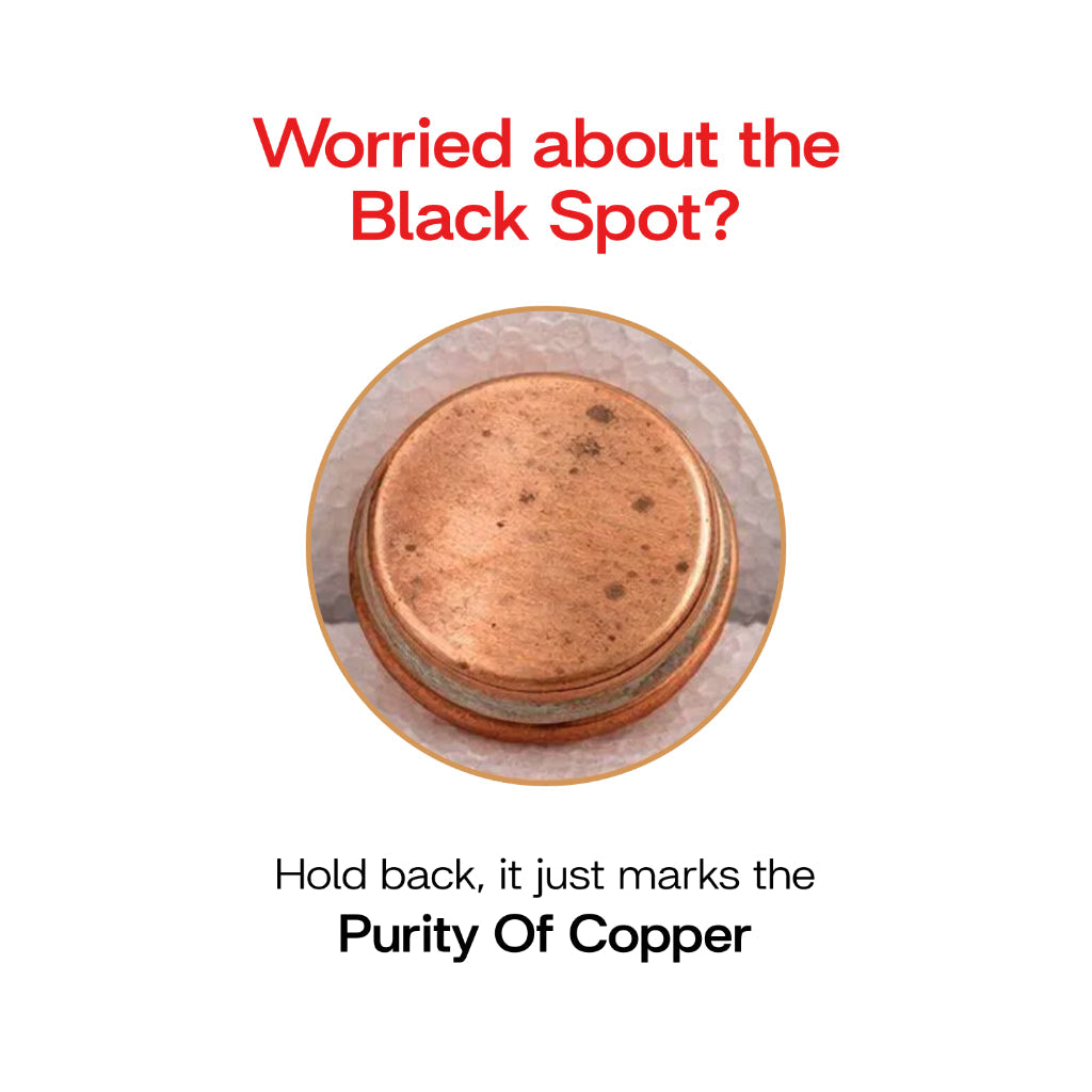 Etching Copper Bottle with Set of Copper Glass 