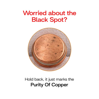 Etching Copper Bottle with Set of Copper Glass 