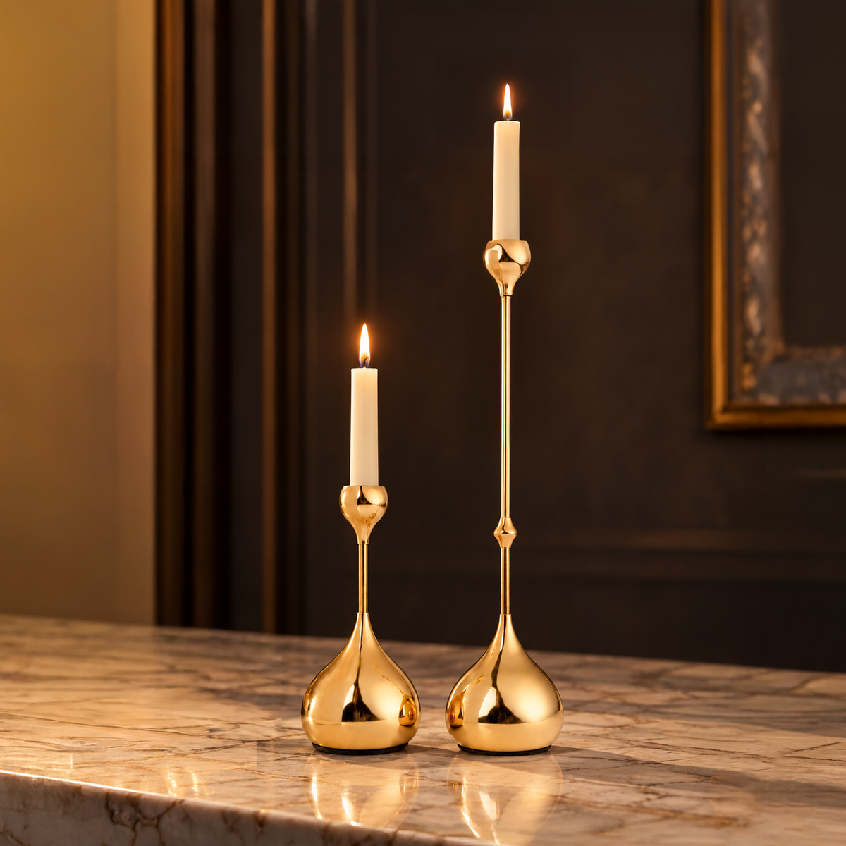 Golden Glow Candle Stand 