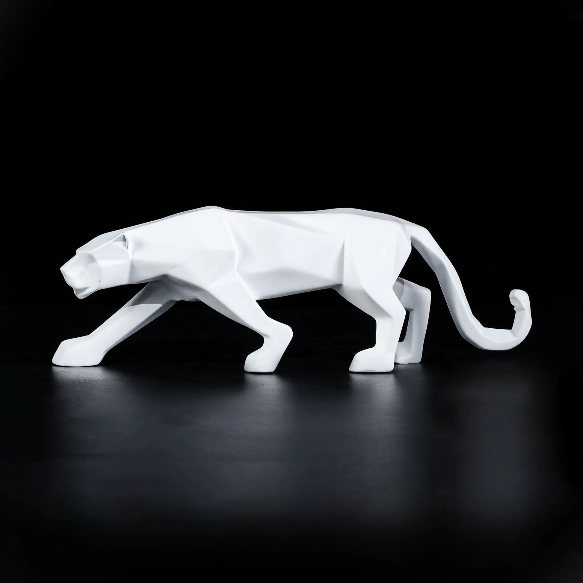 Modern Art Geometric Jaguar Figurine theartarium