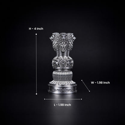 Ashok Stambh Silver Plated 