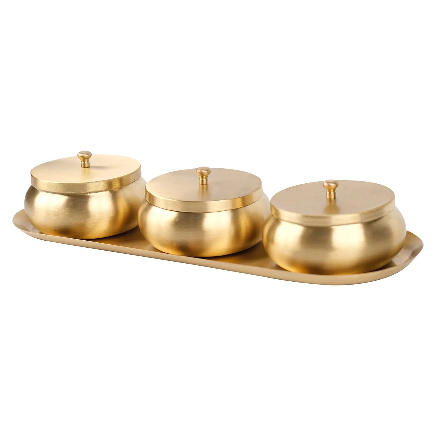 Brass Nut Bowl Gift Set
