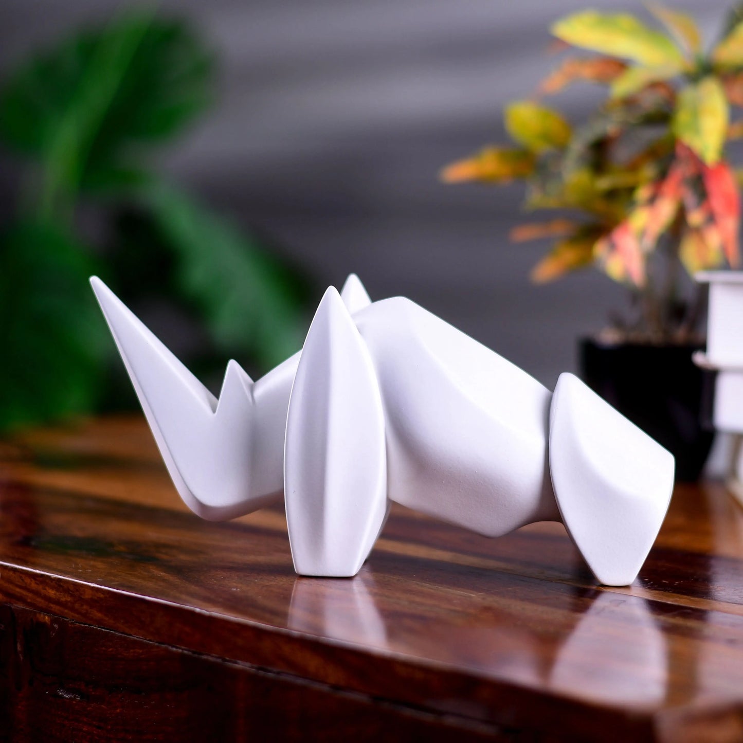 Abstract Art Rhino Figurine theartarium